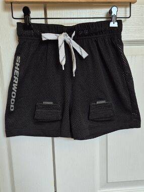 Sherwood Kids' Black Mesh Drawstring Shorts